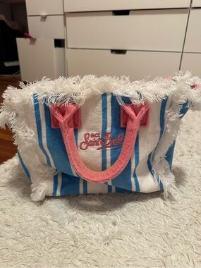 Saint Barth striped colored tote with crossbody
